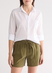 Frank & Eileen Button-Up Organic Cotton Shirt in White Voile at Nordstrom Rack