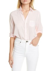 Frank & Eileen Cotton Voile Button-Up Shirt in Soft Pink Voile at Nordstrom