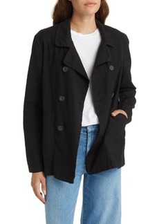 Frank & Eileen Double Breasted Cotton Blend Peacoat