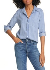 Frank & Eileen Long Sleeve Chambray Button-Up Shirt in Classic Blue Wash at Nordstrom