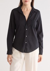 Frank & Eileen Organic Cotton Button-Up Shirt in Black at Nordstrom Rack