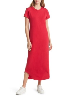 Frank & Eileen Perfect T-Shirt Midi Dress in Double Decker Red at Nordstrom