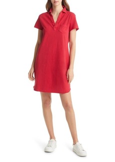 Frank & Eileen Short Sleeve Polo Dress in Double Decker Red at Nordstrom