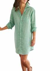 Frank & Eileen Mary Classic Shirtdress In Green