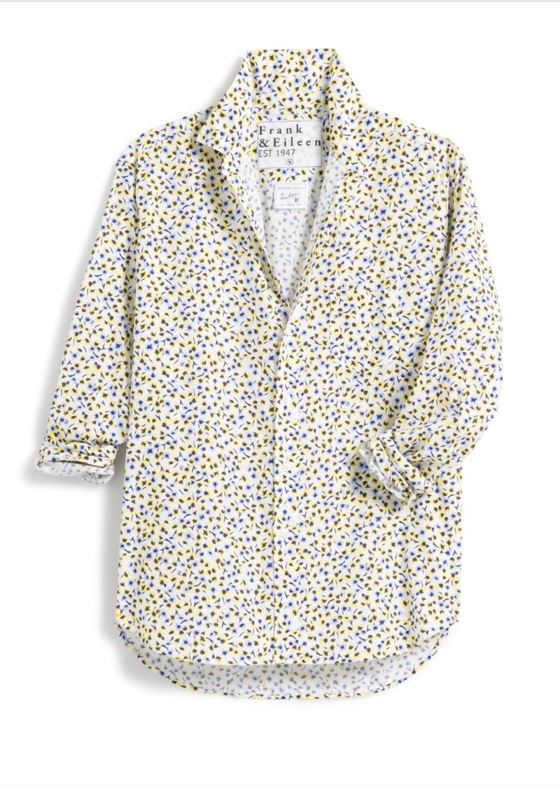 Frank & Eileen Relaxed Button-Up Shirt In Yellow Flowers