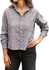 Frank & Eileen Silvio Button Up Shirt In Heather Black