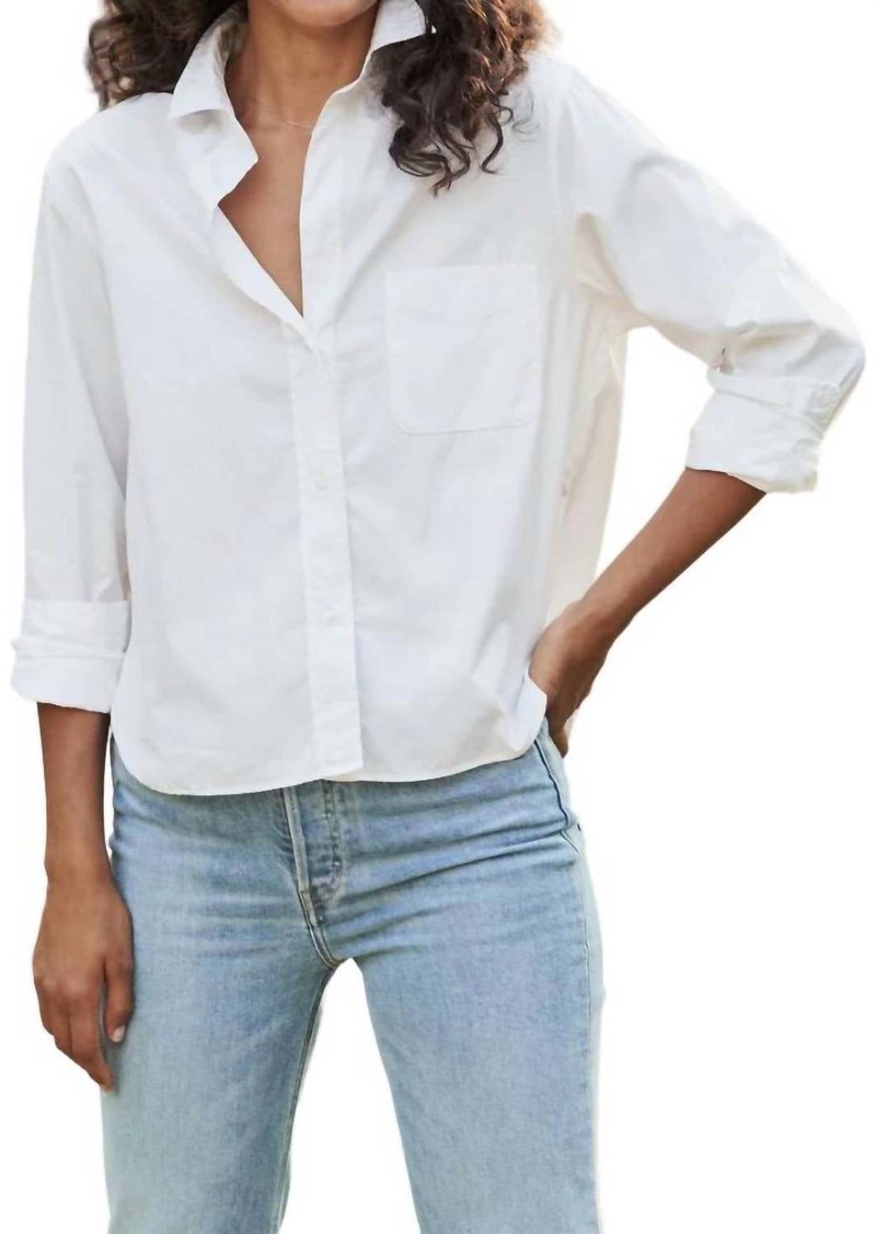 Frank & Eileen Untuckable Button-Up Shirt In White