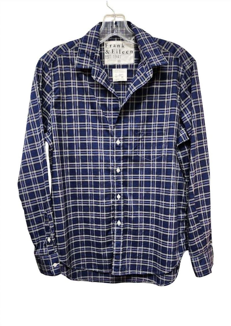 Frank & Eileen Women's Eileen Relaxed Button-Up Shirt In Blue Plaid