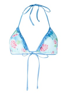 Frankies Bikinis Camilla floral-print bikini top
