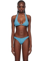 Frankies Bikinis Blue Diana Bikini Top