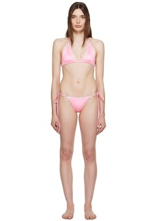 Frankies Bikinis SSENSE Exclusive Pink Tia & Mackenzie Bikini
