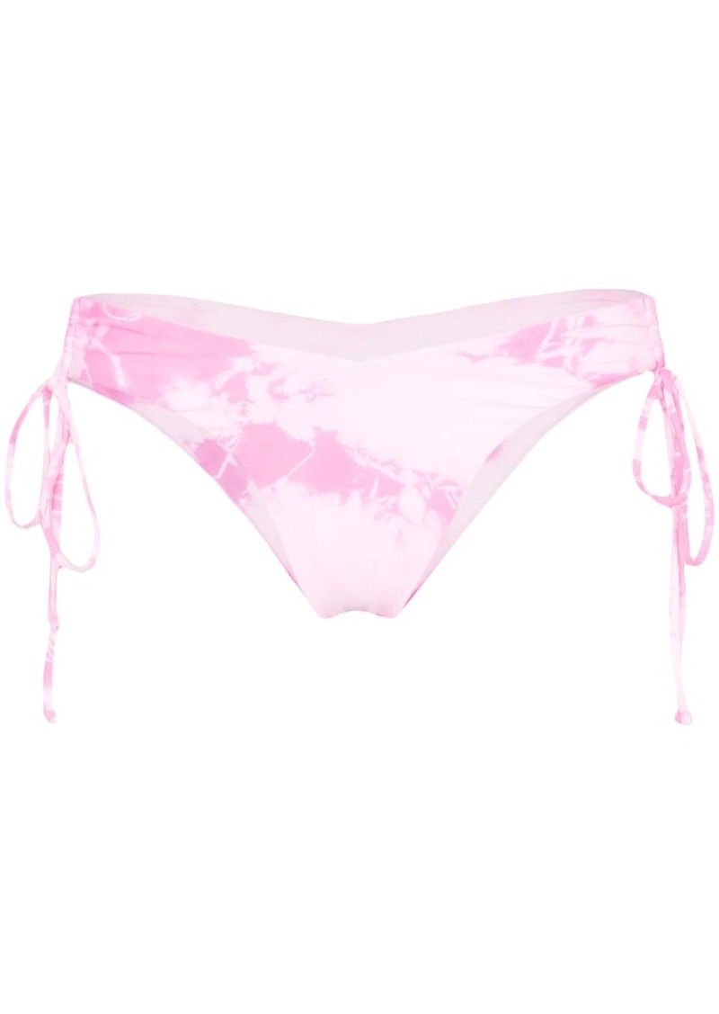 Frankies Bikinis X Sofia Richie Reed Tie Dye Bikini Bottoms Swimwear 9274