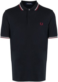 Fred Perry contrast-trim cotton polo shirt