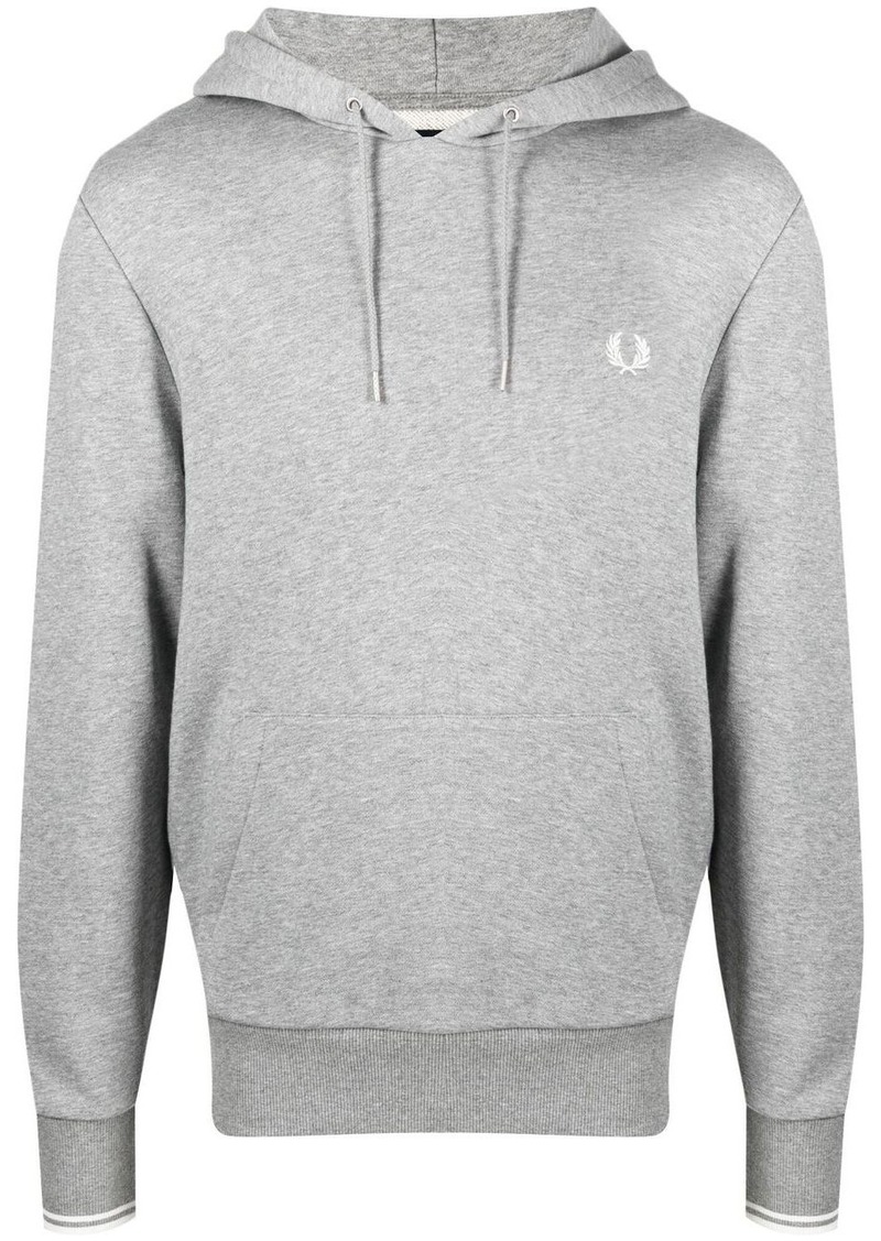 Fred Perry drawstring embroidered-logo hoodie