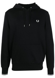 Fred Perry embroidered-logo detail hoodie