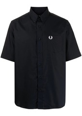 Fred Perry embroidered-logo short-sleeved shirt