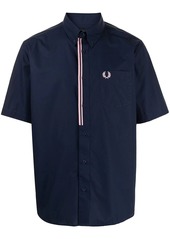 Fred Perry embroidered-logo short-sleeved shirt