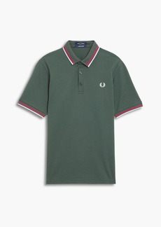 Fred Perry - Embroidered cotton-piqué polo shirt - Green - M