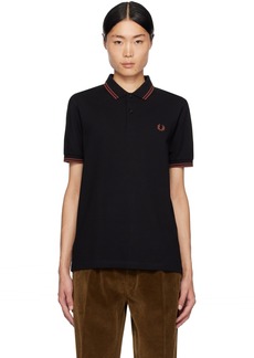 Fred Perry Black & Brown 'The Fred Perry' Polo