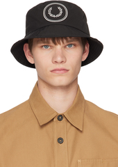 Fred Perry Black Circle Branding Bucket Hat