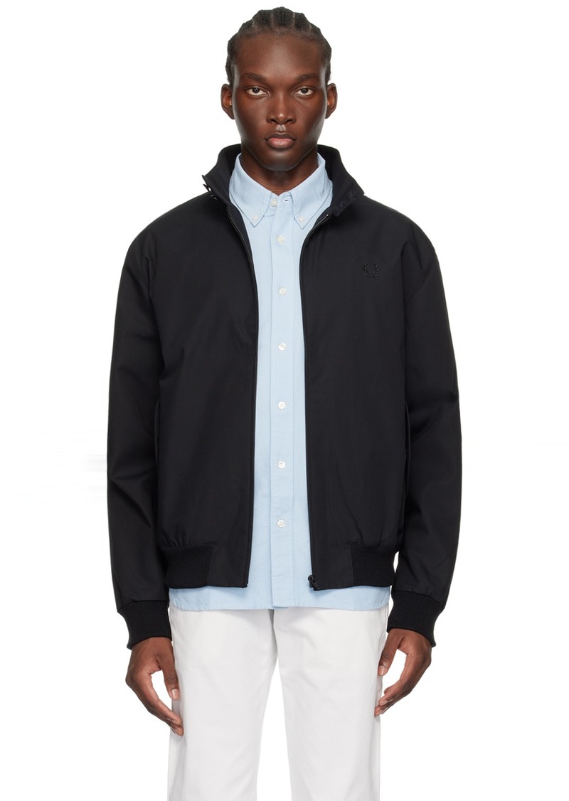 Fred Perry Black Flap Pocket Jacket