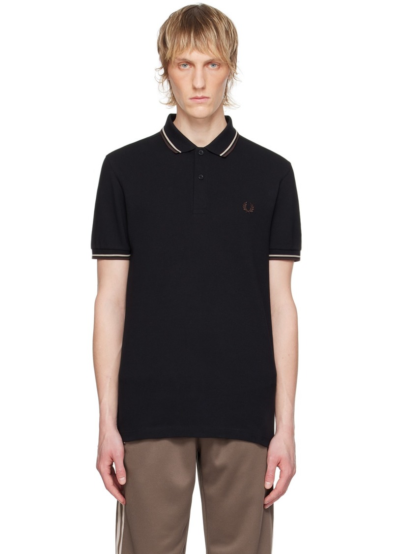 Fred Perry Black M3600 Polo