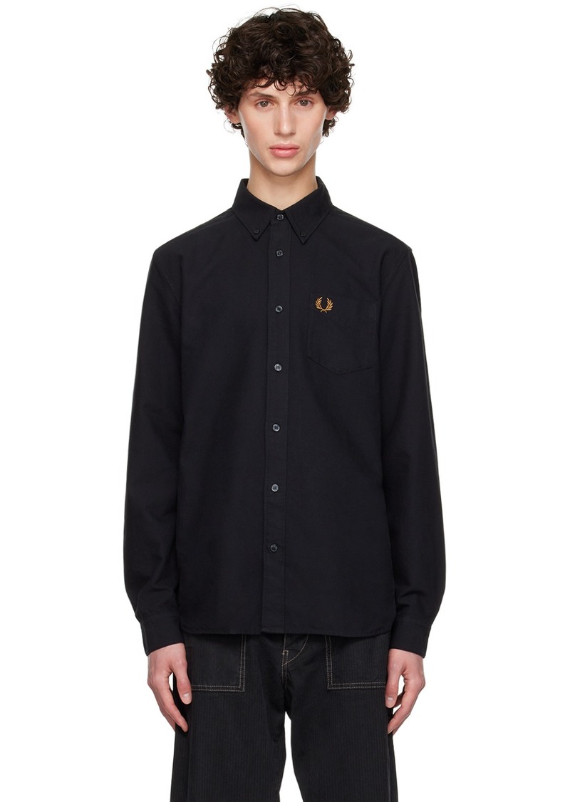 Fred Perry Black Oxford Shirt