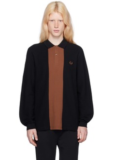 Fred Perry Black Paneled Polo