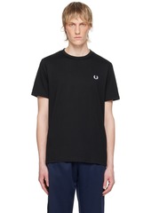 Fred Perry Black Ringer T-Shirt