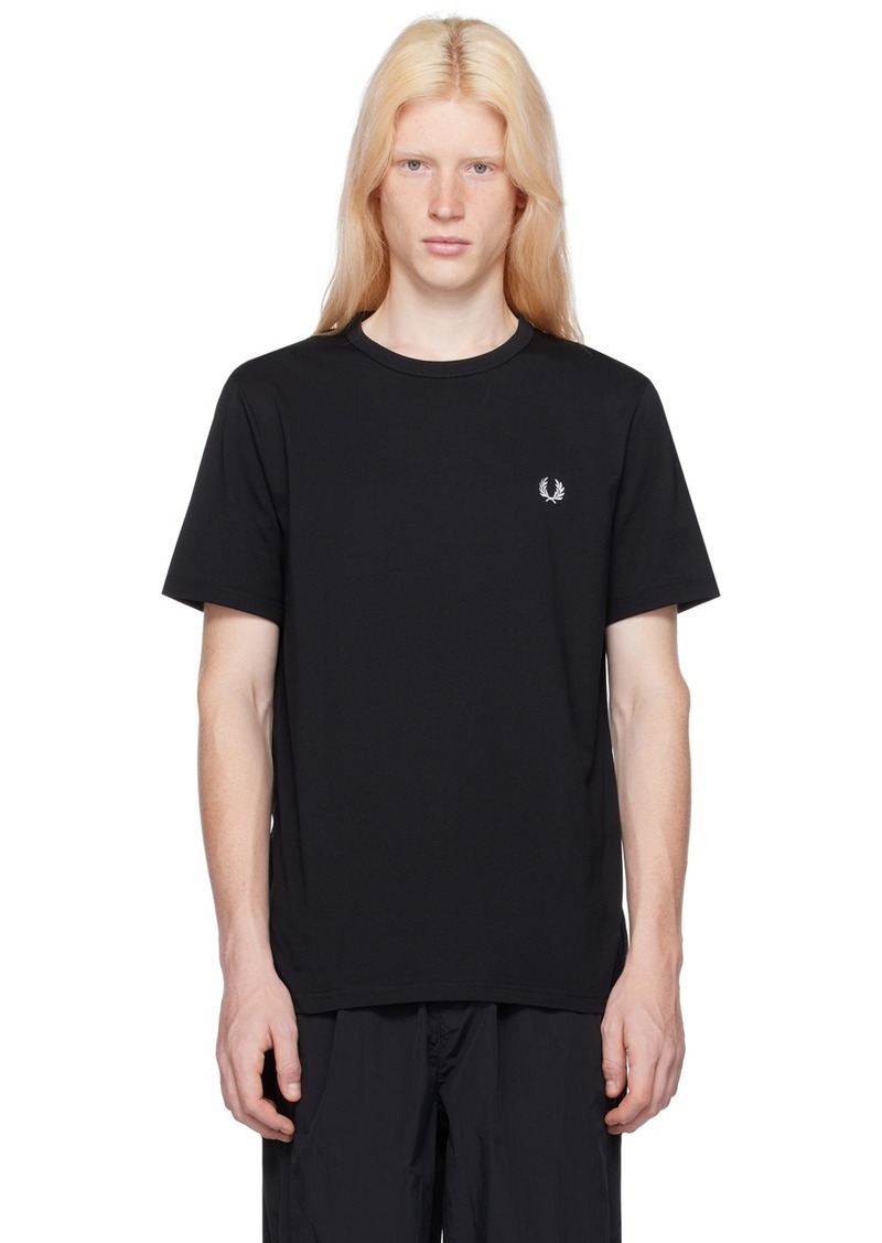 Fred Perry Black Ringer T-Shirt