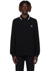 Fred Perry Black Twin Tipped Polo