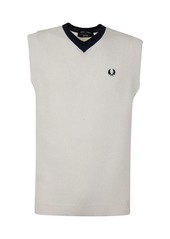 FRED PERRY FP V-NECK KNITTED TANK TOP CLOTHING