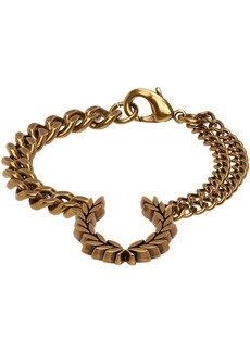 Fred Perry Gold Double Chain Laurel Wreath Bracelet