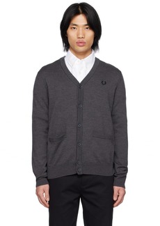 Fred Perry Gray Classic Cardigan
