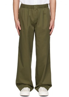 Fred Perry Green Wide-Leg Trousers