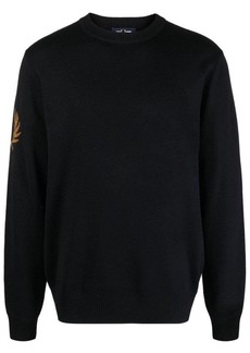 FRED PERRY Logo wool blend jumper