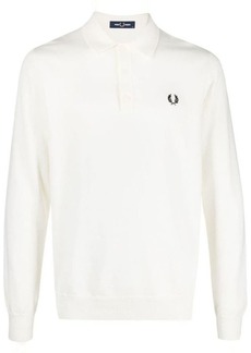 FRED PERRY Logo wool blend polo shirt