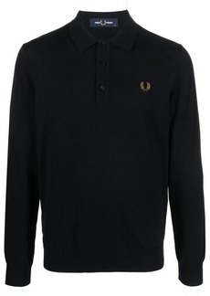 FRED PERRY Logo wool blend polo shirt
