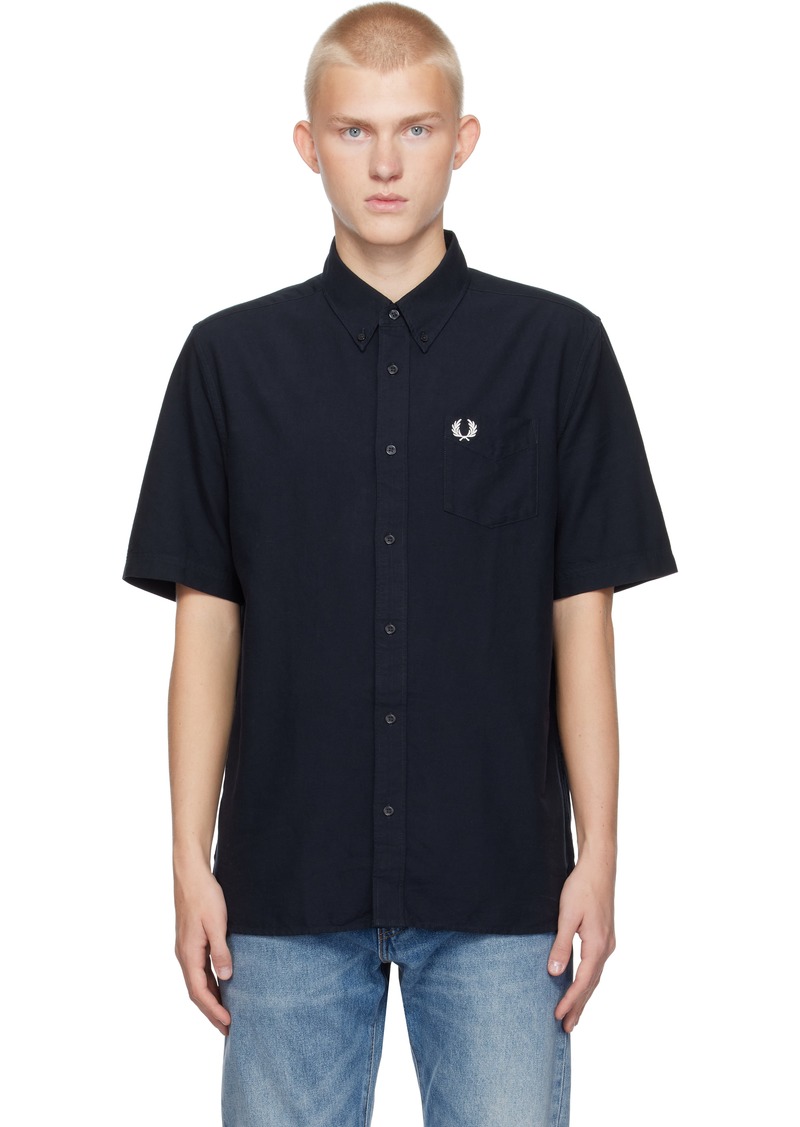 Fred Perry Navy Oxford Shirt