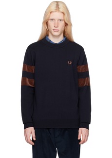 Fred Perry Navy Tipping Sweater