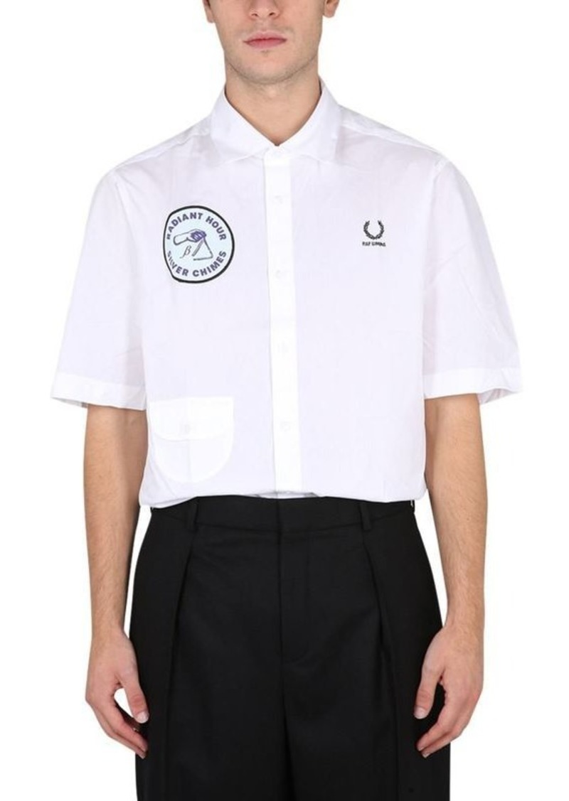 FRED PERRY X RAF SIMONS SHIRT WITH PATCH
