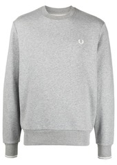 Fred Perry logo-embroidered cotton-blend sweatshirt