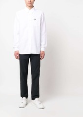 Fred Perry logo-embroidered cotton shirt