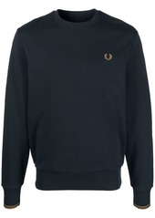 Fred Perry logo-embroidered cotton sweatshirt