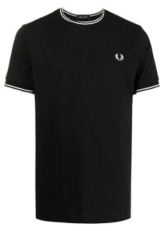 Fred Perry logo-embroidered cotton T-shirt