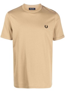 Fred Perry logo-embroidered cotton T-shirt