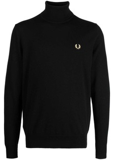 Fred Perry logo-embroidered roll-neck jumper