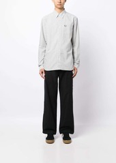 Fred Perry logo-embroidered striped cotton shirt