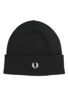 Fred Perry logo-embroidery beanie