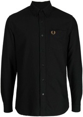 Fred Perry Oxford logo-embroidered cotton shirt